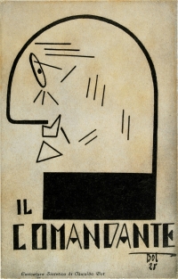 Osvaldo Bot - Il Comandante (caricatura di D\'Annunzio) - 1928