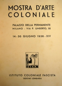 Osvaldo Bot - Mostra d\'Arte Coloniale, Palazzo della Permanente Milano - 1936