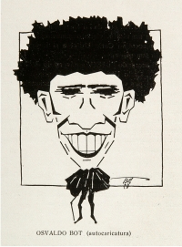 Osvaldo Bot - Autocaricatura - 1928