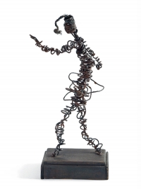 Osvaldo Bot - Selvaggia che danza (ferroplastica) - 1931